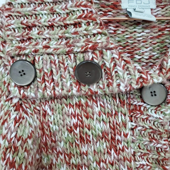 FDJ FRENCH DRESSING | Chunky Faux Wool Button Front Sweater XL - Picture 11 of 11